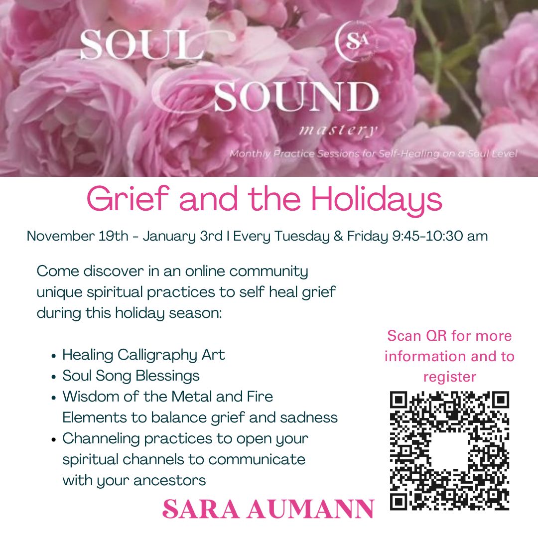 Grief and the Holidays - (Every Tues & Friday - Jan 3rd)